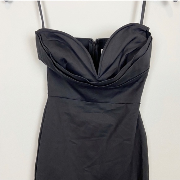 More To Come Sophia Strapless Midi Dress in Black - Picture 8 of 9